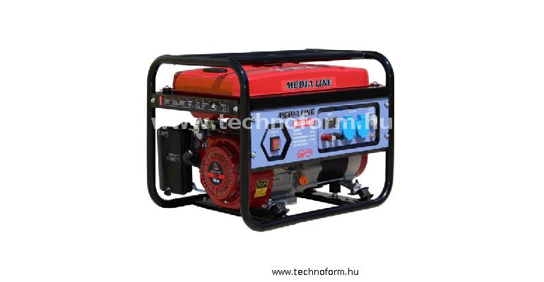 agt mlg 3500/2 áramfejlesztő 3 kva 7 le benzinmotorral avr-el