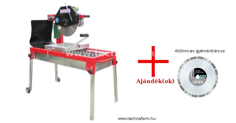 flexmann ftg-400 vizes téglavágógép 2200w + 400mm-es gyémánttárcsa