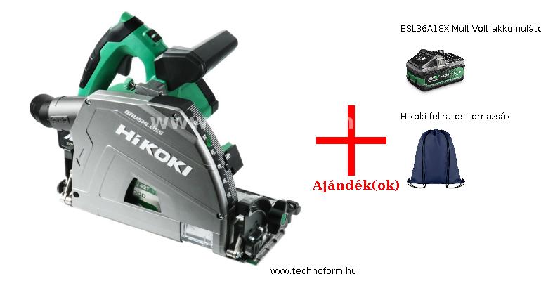 hikoki c3606dpaw2z akkumulátoros merülő  körfűrész 36v akku és töltő nélkül hitbox-ban + ajándékok