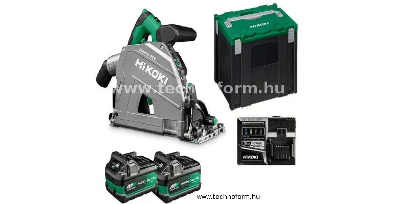 hikoki c3606dpawvz akkumulátoros merülő  körfűrész 2x36v bsl36a18x akku+töltő hitbox-ban
