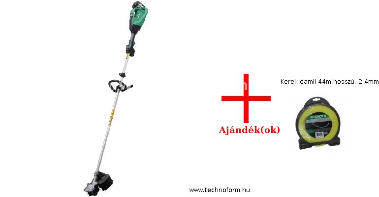 hikoki cg36da-basic-hurok akkus fűkasza 36v  hurok-markolattal akku és töltő nélkül + kerek damil 44m hosszú, 2.4mm átm.
