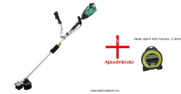 hikoki cg36dta-szarv akkus fűkasza 36v szarv-markolattal akku és töltő nélkül + kerek damil 44m hosszú, 2.4mm átm.