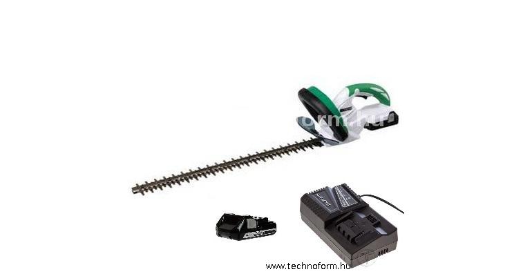 hikoki ch18dsl akkus sövényvágó 52cm késhossz 2x18v 1,5ah akkuval