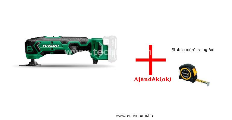 hikoki cv12da-basic akkus multifunkciós gép 12v akku és töltő nélkül papírdobozban + stabila mérőszalag 5m