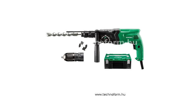 hikoki dh24pmh-hsc fúrókalapács sds+ 2,7j 730w cserélhető tokmánnyal hitboxban - dh24pmhw1z