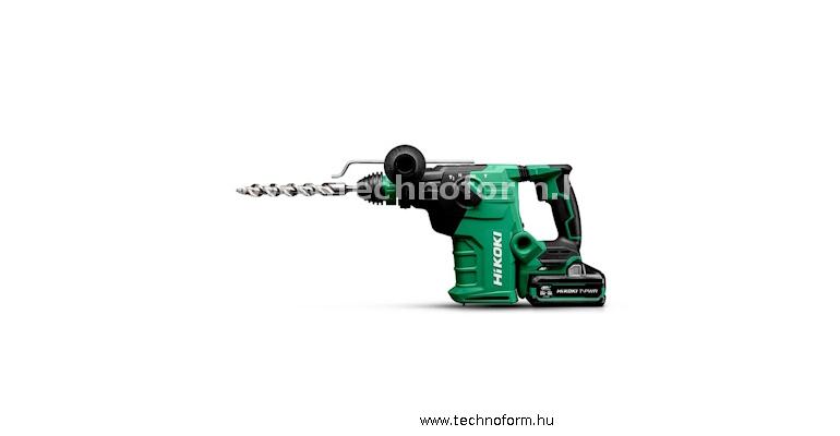 hikoki dh3635dcwaz akkus fúró-vésőkalapács 4,2j 36v 2x 4,0ah akksi töltő kofferben