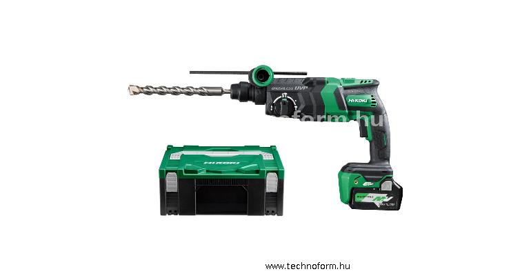hikoki dh36dpewrz akkus fúró-vésőkalapács 3,2j 36v 2x2,5ah akkuval és töltővel