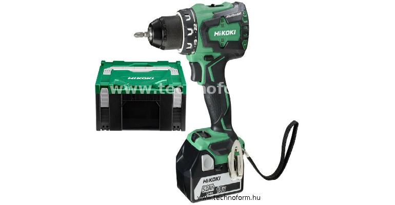 hikoki ds18dbsl-5ah-hsc akkus fúró-csavarozó 18v 70nm 2x5ah li-ion akkuval hitbox kofferben