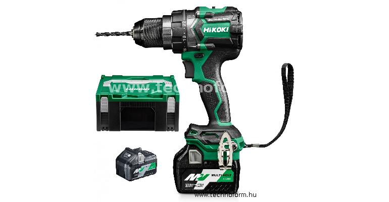 hikoki ds18dc-wrz akkus fúró - csavarozó 36v 140nm 2x2,5ah akkumulátorral