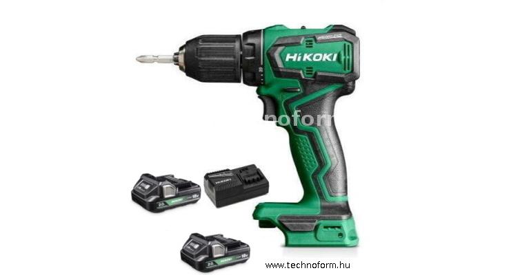 hikoki ds18ddwpz akkus fúró -csavarozó 18v 55nm 2x5,0ah akkuval