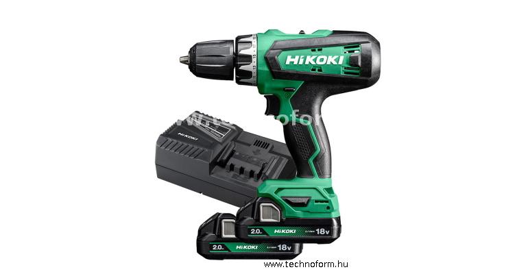 hikoki ds18df-koffer akkus fúró-csavarozó 18v 53nm 2x2ah akkuval kofferben