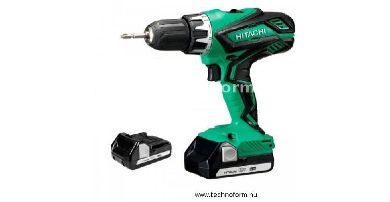 hikoki ds18djl-karton akkus fúró-csavarozó 18v 53nm 2x1,5ah li-ion akkuval papírdobozban