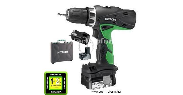 hikoki dv14dcl2 akkus ütvefúró-csavarbehajtó 2x14.4v 1,5ah li-ion akkuval