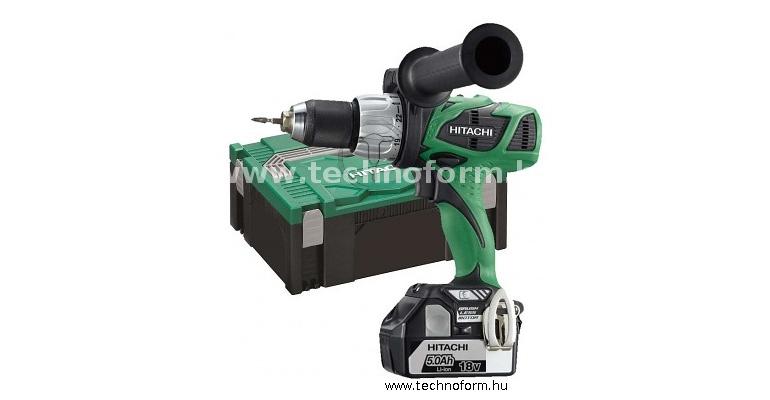 hikoki dv18dbl-5ah akkus ütvefúró-csavarbehajtó 74nm 18v 2x5.0ah li-ion akkuval hitbox-ban