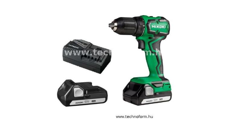 hikoki dv18dd-wrz akkus ütvefúró-csavarbehajtó 55nm 18v 2x2ah akku+töltő hitboxban