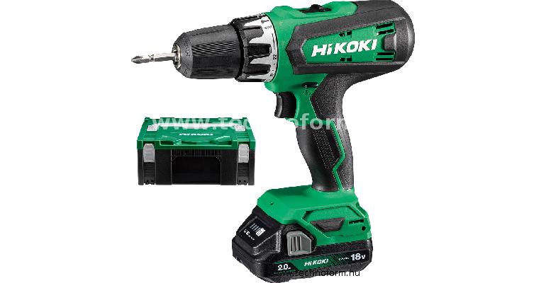 hikoki dv18df-2ah-hsc akkus ütvefúró-csavarbehajtó 55nm 18v 2x2ah akkuval hitbox kofferben - dv18dfwqz