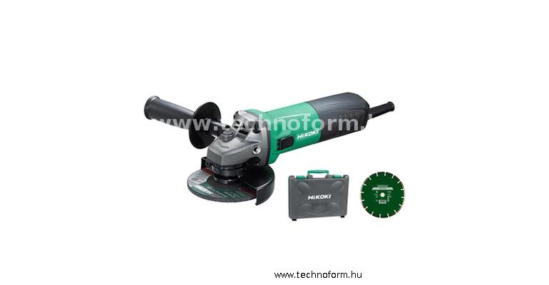 hikoki g13sn2y3z sarokcsiszoló 900w 125mm gyémánttárcsával kofferben