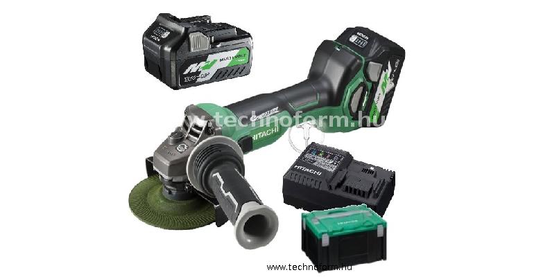 hikoki g3613da akkus sarokcsiszoló 125mm 36v 2x2.5ah li-ion akkuval hitbox kofferben