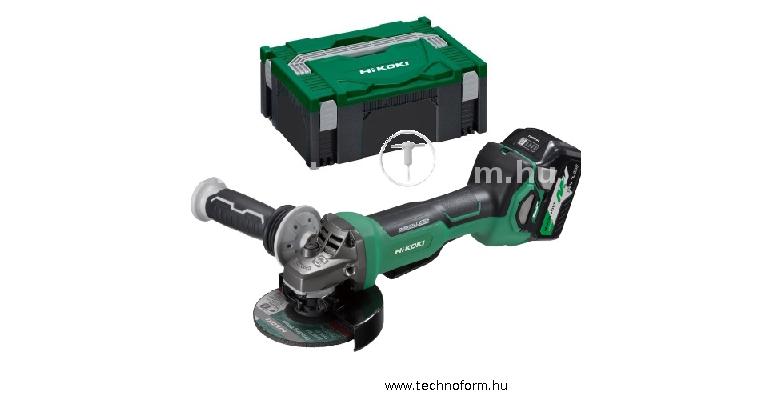 hikoki g3613de-wqz akkus sarokcsiszoló 125mm 36v 2x2.5ah li-ion akkuval hitbox kofferben