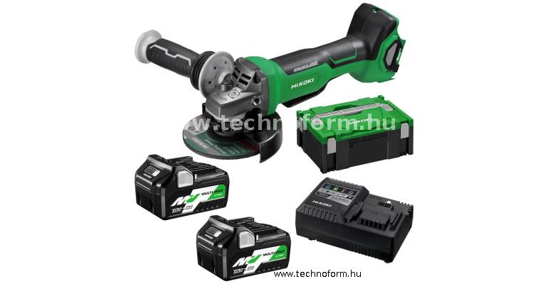 hikoki g3615dvfwqz akkus sarokcsiszoló 150mm 36v 2x2.5ah li-ion akkuval hitbox kofferben