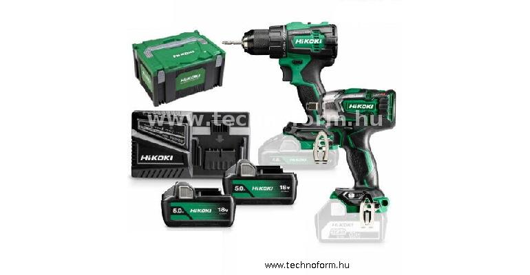 hikoki kc18de-wez akkus gépcsomag 18v 2x5ah akkuval hibox kofferben