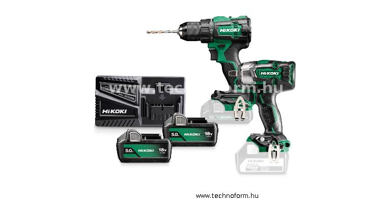 hikoki kc18de-wgz akkus gépcsomag 18v 2x5ah akkuval hibox kofferben