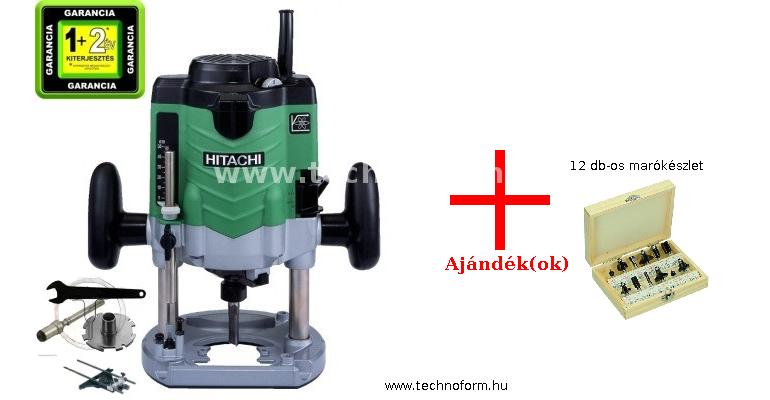 hikoki m12veutz felsőmaró 12mm befogás 2000w + 12 db-os marókészlet
