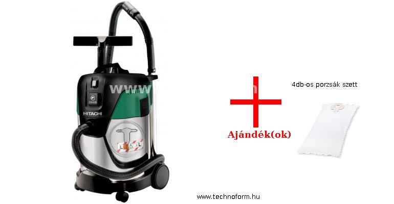 hikoki rp300ydlwaz ipari porszívó száraz-nedves l-osztály 1000w + 4db-os porzsák szett