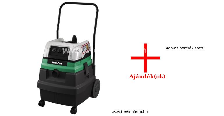 hikoki rp500ydmwaz ipari porszívó száraz-nedves m-osztály 1200w + 4db-os porzsák szett