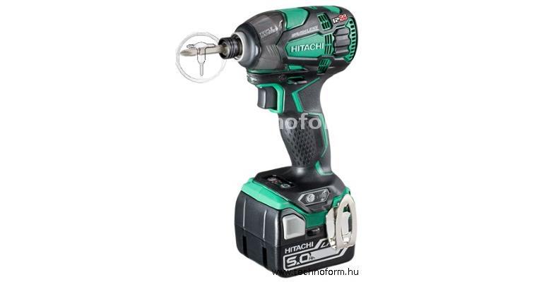 hikoki wh18dbdl2 akkus ütvecsavarozó 1/4" 207nm 18v 2x5.0ah-s li-ion akkuval