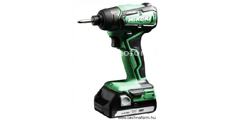 hikoki wh18dd-3ah akkus ütvecsavarozó 1/4" 140nm 18v 2x3.0ah-s li-ion akkuval