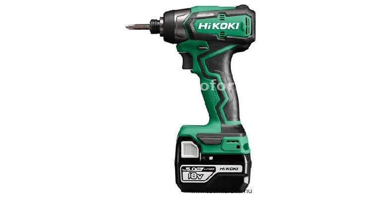 hikoki wh18dd-5ah akkus ütvecsavarozó 1/4" 140nm 18v 2x5.0ah-s li-ion akkuval - wh18ddwpz