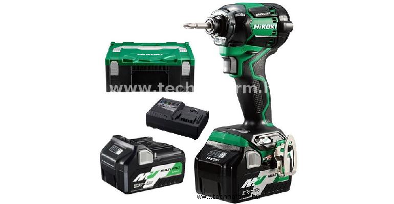 hikoki wh36dcwrz akkus ütvecsavarozó 1/4" 215nm 36v 2x2,5ah multivolt akkuval hitbox kofferben