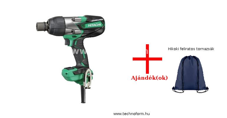 hikoki wr14ve ütvecsavarozó 1/2" 250nm szénkefe mentes kofferben + hikoki feliratos tornazsák