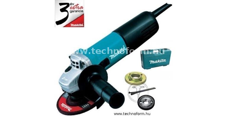 makita 9558hnrk sarokcsiszoló 840w / 125mm műanyag kofferben