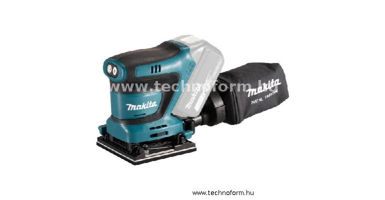 makita dbo480z akkus excentercsiszoló 18v akku és töltő nélkül papírdobozban