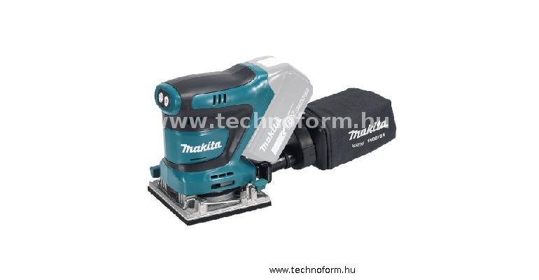 makita dbo484z akkus excentercsiszoló 18v 210w akku és töltő nélkül papírdobozban