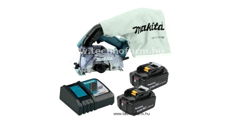 makita dcc500rte gyémántvágó 125mm 18v 2x5,0ah akkuval