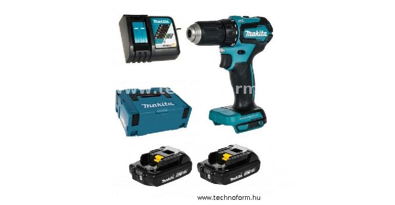 makita ddf483raj akkus fúró-csavarbehajtó 18v 40nm 2x2.0ah-s akkuval makpac kofferben
