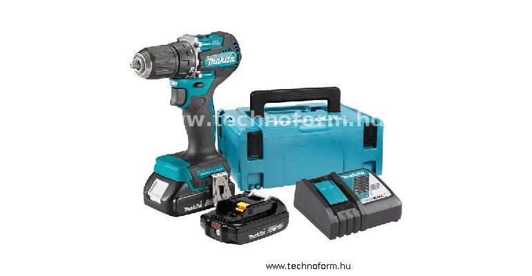 makita ddf487raj akkus fúró-csavarbehajtó 18v 40nm 2x2.0ah-s li-ion akkumulátorral