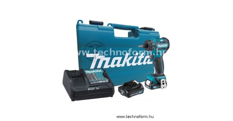 makita df032dsae akkus fúró-csavarbehajtó 1/4" 35nm 12v 2x2.0ah li-ion akkuval