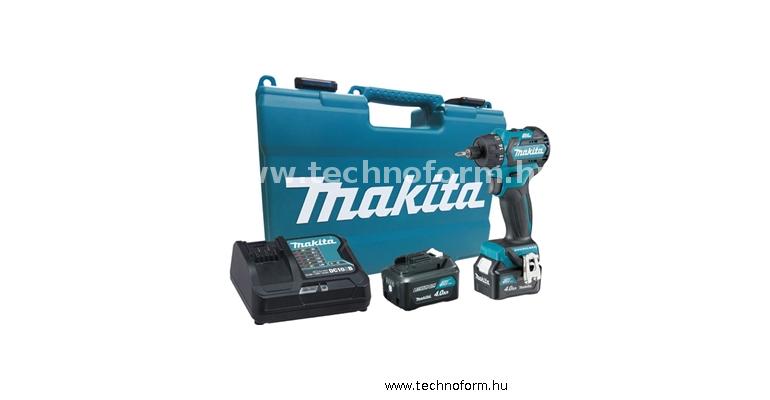 makita df032dsme akkus fúró-csavarbehajtó 1/4" 35nm 12v 2x4.0ah li-ion akkuval