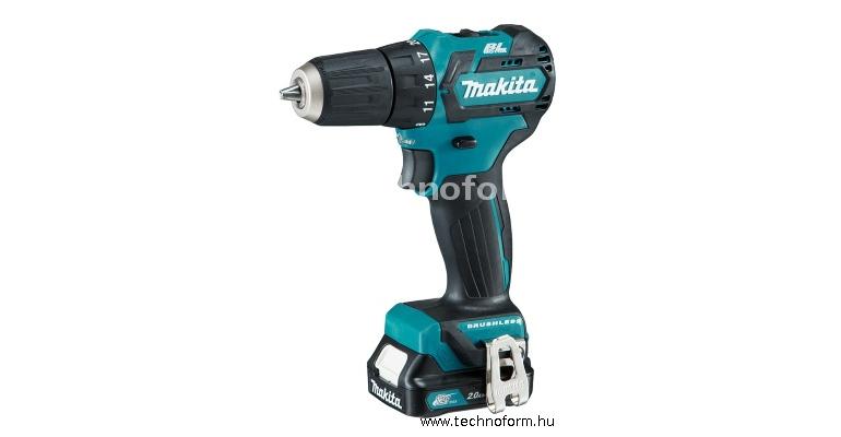 makita df332dsae akkus fúró-csavarbehajtó 12v 35nm 2x2.0ah li-ion akkuval