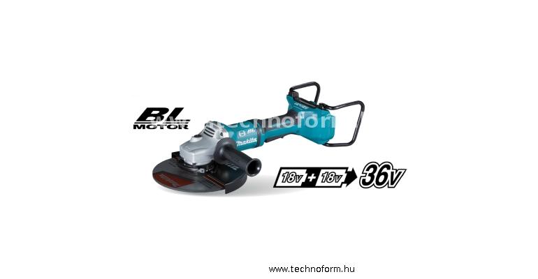 makita dga900z akkus sarokcsiszoló 230mm 2x18v akku és töltő nélkül