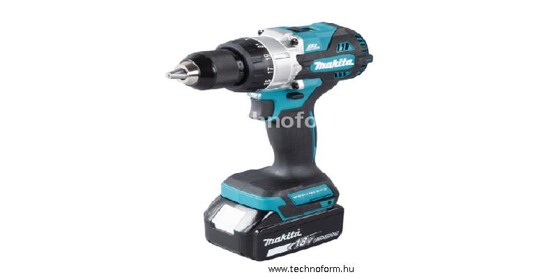 makita dhp486rtj akkus ütvefúró-csavarbehajtó 130nm 18v 2x5.0ah li-ion akkumulátorral