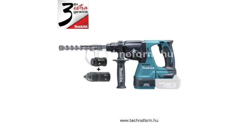 makita dhr243z akkus fúró-vésőkalapács 2,0j 18v akku és töltő nélkül papírdobozban