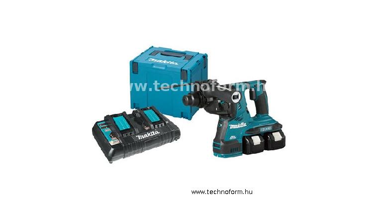 makita dhr280pt2j akkus fúró-vésőkalapács 2,8j 18v 2x5.0ah akkuval és töltővel