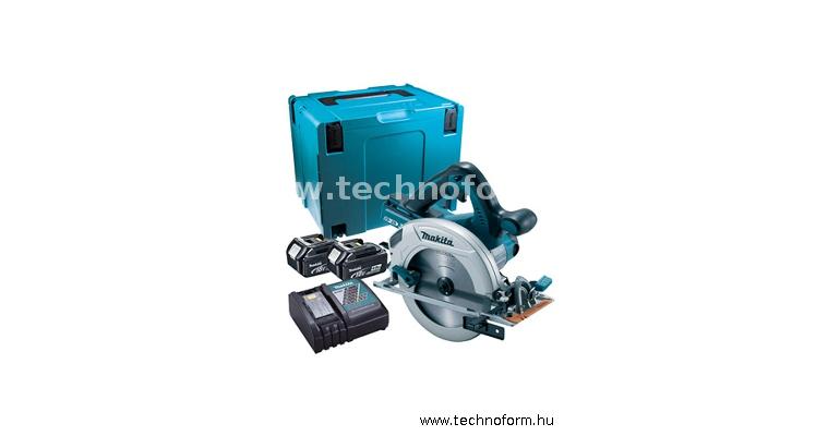 makita dhs710pt2j akkus körfűrész 190mm 18v 2x5ah li-ion akkuval makpac kofferben