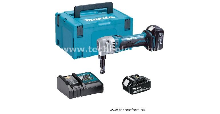 makita djn161rtj akkus folyamatos lyukasztó 18v 2x5.0ah li-ion akkuval makpac kofferben