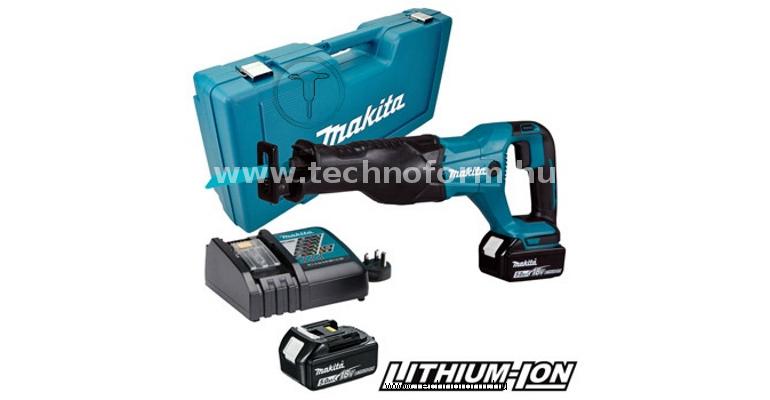 makita djr186rte akkus orrfűrész 18v 2x5.0ah li-ion akkuval kofferben